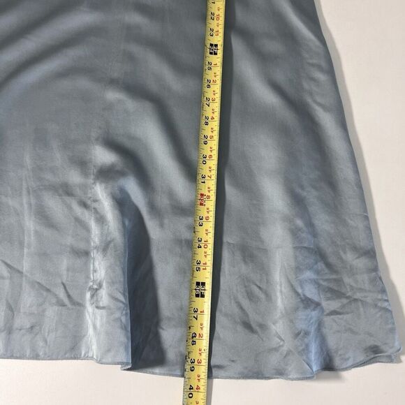 Eileen Fisher Dress Size M Silk Gray V Neck Sleeveless Flowy Summer Vacation - Picture 6 of 7